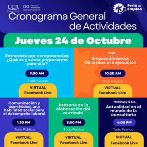 Cronograma Jueves 24